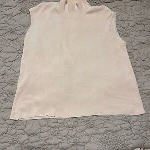 Coldwater Creek Cream Sleeveless Blouse